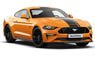 Ford Mustang 2018 Orange Metallic/Black Stripe (Diecast Car)