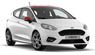 Ford Fiesta ST 2018 White/Red Roof (Diecast Car)
