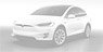 Tesla Model X - 2018 - Red (Diecast Car)
