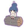Yurucamp [Chara Ride] Rin on Firewood Rubber Strap (Anime Toy)