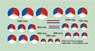 Dutch Air Force Insignia 500, 600, 700, 800, 900, 1000, 1200mm (Set of 2 Sheets) (Decal)