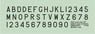 英空軍 戦後コードレター 黒 24インチサイズ (2枚入り) (デカール)