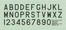 英空軍 戦後コードレター 黒 36インチサイズ (2枚入り) (デカール)