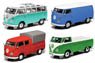 Set VW T1b, VW T1 Samba, Box Van, Twin Cabin and Pick-up (Diecast Car)