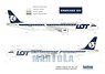 Embraer 195 PLL LOT wczesne malowanie / old livery (for Revell) (Decal)
