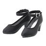 50 Heel Ankle Strap Shoes (Black) (Fashion Doll)