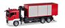 (HO) MiniKit MAN TGS L Roll-off Dump Truck with Crane `Feuerwehr` (Model Train)