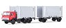 KAMAZ-53212 Container Truck with Trailer GKB-8350 (Diecast Car)