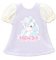 PNS Sugar Dream Puff Sleeve T-shirt by MAKI (Pastel Lavender) (Fashion Doll)