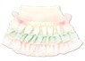 PNS Sugar Dream Osatou Ribbon Frill Skirt (Pastel Mint x Pastel Pink) (Fashion Doll)