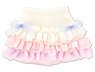 PNS Sugar Dream Osatou Ribbon Frill Skirt (Pink x Pastel Lavender) (Fashion Doll)