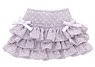 PNS Polka Dot Frill Skirt (Lavender x White) (Fashion Doll)
