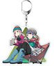 Yurucamp Big Acrylic Key Ring Nadeshiko Kagamihara & Rin Shima B (Anime Toy)