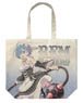 Re: Life in a Different World from Zero Rem and Morning Star Full Graphic Large Tote Bag (Anime Toy)