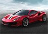 Ferrari 488 Pista Geneva Motor Show 2018 (Red) (Diecast Car)