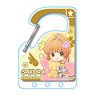 Gyugyutto Clear Carabiner Key Ring Cardcaptor Sakura: Clear Card/Sakura Kinomoto Battle Costume (3) (Anime Toy)