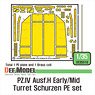 German Pz.IV Ausf.H Early/Mid Turret Schurzen PE Set (for Academy, General) (Plastic model)