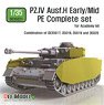 German Pz.IV Ausf.H Early/Mid PE Complete Set (for Academy, General) (Plastic model)