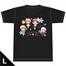 Slow Start T-Shirts [Hana Ichinose & Tamate Momochi & Eiko Tokura & Kamuri Sengoku] L (Anime Toy)