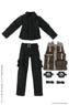 BDU & Tactical Vest Set (Black) (Fashion Doll)