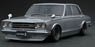 Nissan Skyline 2000 GT-R (PGC10) Silver Watanabe-Wheel (Diecast Car)