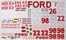 NASCAR `57 フォード セダン&コンバーチブル Part.1 (デカール)