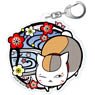 Natsume Yujincho Kirie Series Acrylic Key Ring Nyanko-sensei A Ume (Anime Toy)