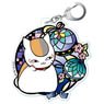 Natsume Yujincho Kirie Series Acrylic Key Ring Nyanko-sensei D Ball (Anime Toy)