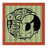 Natsume Yujincho Kirie Series Tatami Coaster Nyanko-sensei A Ume (Anime Toy)