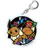 Pokemon Kirie Series Acrylic Key Ring Eevee B (Anime Toy)