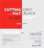 Cutting Mat Gray/Black Reversible (Hobby Tool)