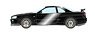 Nissan Skyline GT-R (BNR34) V-spec II 2000 ブラックパール (ミニカー)