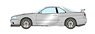 Nissan Skyline GT-R (BNR34) V-spec II 2000 Athlete Silver (Diecast Car)