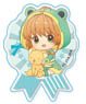 Gyugyutto Acrylic Badge Cardcaptor Sakura: Clear Card/Sakura Kinomoto Battle Costume [2] (Anime Toy)