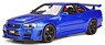Nismo R34GT-R Z-tune (Blue) (Diecast Car)