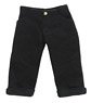 Roll-up Cropped Pants (Black) (Fashion Doll)