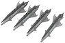 RS-2US 「アルカリ」 空対空ミサイル (MiG-21用、4個入り) (エデュアルド用) (プラモデル)