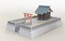 (N) A Small Shrine in the City, Paper Kit (Pre-colored Kit) (Model Train)