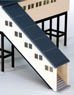 HO Scale Size Entrance (Stairs) Additional Kit 2 Pairs (Unassembled Kit) (Model Train)