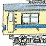1/80(HO) J.N.R. KUMOHA84-002, 3 (with Under Floor Parts) (Unassembled Kit) (Model Train)