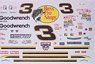 NASCAR シェビー モンテカルロ #3 デイル・アンハート 1998 (デカール)
