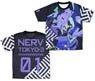 Evangelion Eva Unit 01 Both sides Full Graphic T-shirt M (Anime Toy)