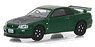 Tokyo Torque Series 3 - 2000 Nissan Skyline GT-R (R34) - Metallic Green with Black Hood (ミニカー)