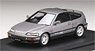 Honda CR-X SiR (EF8) 1989 Mugen RNR Wheel Mounted Car Gray Metallic (Diecast Car)