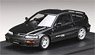 Honda CR-X SiR (EF8) 1989 Mugen RNR Wheel Mounted Car Black (Diecast Car)