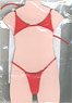 Very Small Bikini Set (Red) (Fashion Doll)