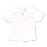 Open-neck Short-sleeved Shirt (White) (Fashion Doll)