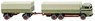 (HO) メルセデスベンツ フラットベッドトラック＆トレーラー reed グリーン (鉄道模型)