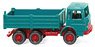 (HO) MAN Dump Truck Water Blue/Red (Model Train)