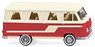 (HO) Borgwald B611 Camping Van White / Red (Model Train)